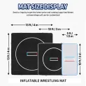 Inflatable Wrestling Mat 3m 5m 6m DWF Drop Stitch Jiu Jitsu BJJ MMA Grappling Training Mat Non-Slip PVC OEM Custom