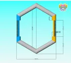AirFunPro Custom Inflatable 3v3 Football/Soccer Pitch-Eco-Friendly PVC Tarpaulin Rental Business & School Training