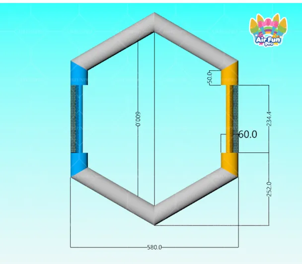 AirFunPro Custom Inflatable 3v3 Football/Soccer Pitch-Eco-Friendly PVC Tarpaulin Rental Business & School Training
