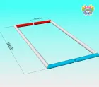 Inflatable Custom Outdoor Family Commercial Event Interactive Inflatable Sports Field Football Pitch Combo Court Soccer Pitch