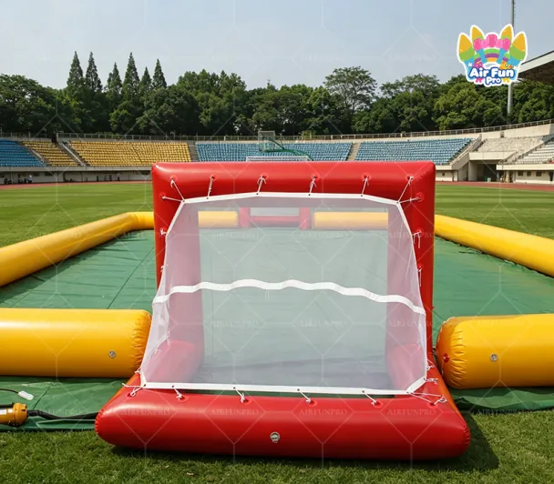 Commercial AirFunPro PVC Tarpaulin Inflatable Soap Soccer/Football Field Big Fun Carnival Playground