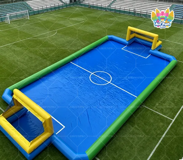 Commercial AirFunPro PVC Tarpaulin Inflatable Soap Soccer Field Big Fun Carnival Football Playground