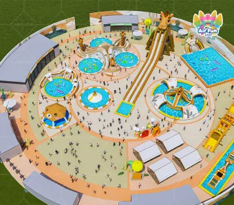 Giant Desert Water Playground: A Complete World of Aquatic Fun!