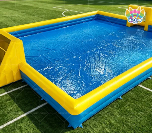 2026 New Style Customizable Commercial PVC Tarpaulin Inflatable Football/Soccer Field for Adults Rental Sales AirFunPro
