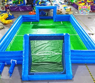 Commercial Airtight Portable 3v3 Football Arena Inflatable Soccer Pitch Outdoor Fun CE Certified Eco-Friendly 3-Year Warranty