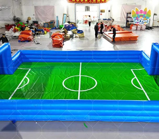 Commercial Airtight Portable 3v3 Football Arena Inflatable Soccer Pitch Outdoor Fun CE Certified Eco-Friendly 3-Year Warranty