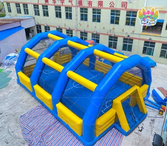 Airfunpro Street 3V3 Football Air Pitch Inflatable Soccer Tube 15x10M Movable Customizable Color & Packaging