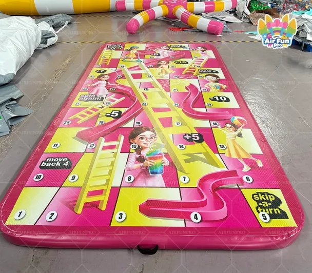 Inflatable Girls Themed Snakes Ladders Game Mat