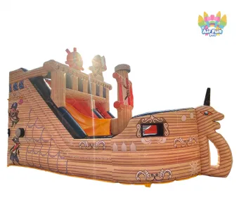 Giant Pirate Dry Slide Adults Chidren Inflatable Jumping Slide Inflatable Bouncer Slide