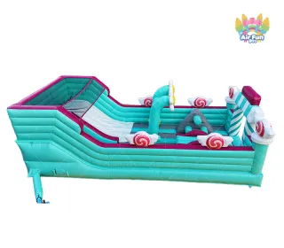 Commercial Dry Jumping Castle Jumping Slide for Kids Inflatable Moon Bouncer Classical Inflatable Macaron Flower Bounce House for Sale