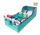 Commercial Dry Jumping Castle Jumping Slide for Kids Inflatable Moon Bouncer Classical Inflatable Macaron Flower Bounce House for Sale