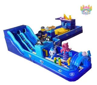 Commercial Marine Animal Inflatable Bounce House with Slide Inflatable Jumping Castle for Kids Outdoor Party Rental Business
