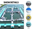 Inflatable Water Amusement Park Floating Aqua Obstacle Course for Lake and Sea