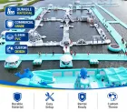 Inflatable Water Amusement Park Floating Aqua Obstacle Course for Lake and Sea