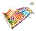 Giant Colorful Inflatable Obstacle Playground Commercial Inflatable Bounce Castle For Children