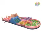 Giant Colorful Inflatable Obstacle Playground Commercial Inflatable Bounce Castle For Children
