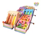 Giant Colorful Inflatable Obstacle Playground Commercial Inflatable Bounce Castle For Children