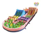 Giant Colorful Inflatable Obstacle Playground Commercial Inflatable Bounce Castle For Children