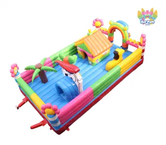 Multi-function Inflatable Fun City Kids Obstacle Playground Commercial Bounce House for Rental Business