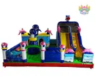 Factory Direct Giant Shark Inflatable Obstacle Play Center Inflatable Bounce House Combo for Outdoor Events & Rental Business