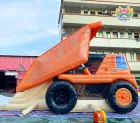Dump Truck Themed Inflatable Bounce House With Slide | Commercial Construction Vehicle Jumping Castle | AirFunPro