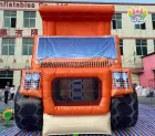 Dump Truck Themed Inflatable Bounce House With Slide | Commercial Construction Vehicle Jumping Castle | AirFunPro
