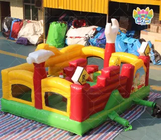 Construction Site Themed Inflatable Obstacle Course | Commercial Kids Inflatable Fun Park | AirFunPro