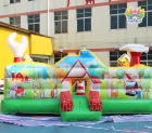 Construction Site Themed Inflatable Obstacle Course | Commercial Kids Inflatable Fun Park | AirFunPro
