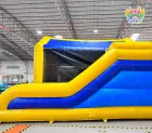 Yellow Blue Inflatable Bounce House With Slide | Commercial Combo Jumping Castle | AirFunPro
