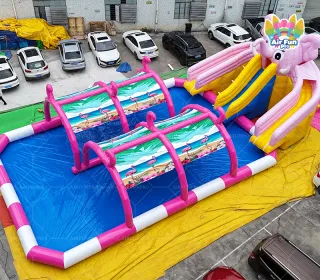 Commercial Inflatable Elephant Slide Outdoor PVC Party Bounce House Combo Inflatable Slides or Kids Party Event Sale With Air Blower f