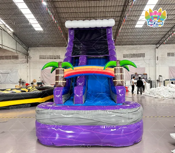 Commercial Party Rental Business Water Slides Forest Theme Bounce House Inflatable Jumping Castle Bouncer Water Slides Castle For Kids