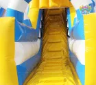 Clown Theme Inflatable Water Slide Combo with Dual Lanes Kids' Air Bouncy Castle