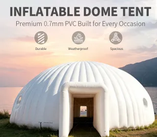 Airtight Inflatable Dome Tent | Heavy‑Duty 0.7mm PVC Spacious Shelter for Events & Exhibitions