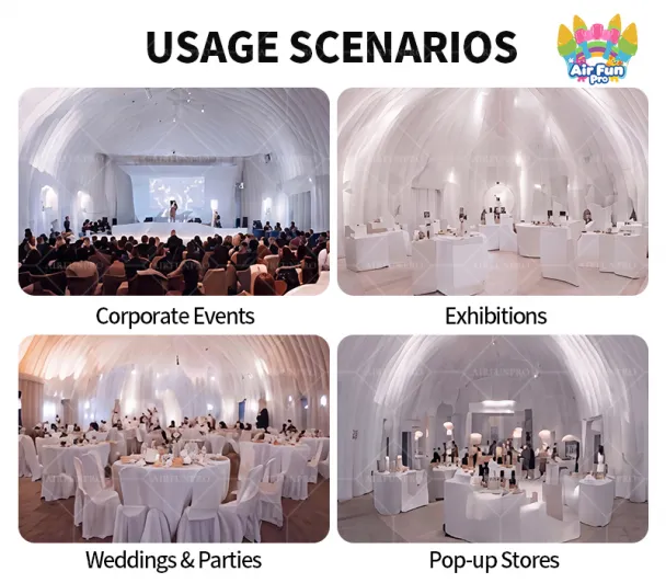 Airtight Inflatable Dome Tent | Heavy‑Duty 0.7mm PVC Spacious Shelter for Events & Exhibitions