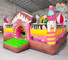 Candy Land Themed Inflatable Bounce House Combo | Commercial Sweet Candy Jumping Castle for Kids Party Rental