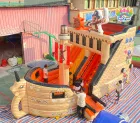 Pirate Ship Themed Inflatable Dry Slide Bounce Combo | Commercial Kids Inflatable Pirate Vessel for Party & Event Rental