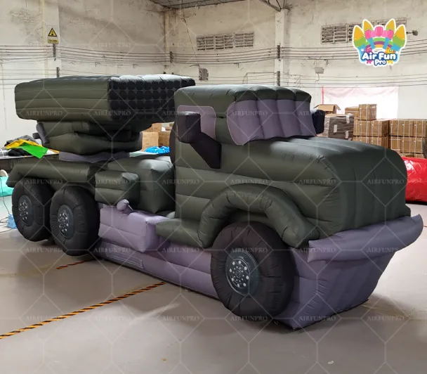Real‑Life Scale Inflatable Missile Truck Oxford Fabric Military Replica Model