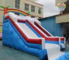 Coconut Water Slide 6*6*4m Inflatable Rainbow Water Slide Indoor Outdoor Using for Children