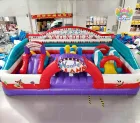 Commercial PVC Wonder Land Theme Inflatable Castle Combo with Slide Obstacle Courses for Kids Outdoor Bounce House