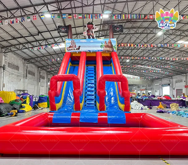 Inflatable Water Play Park Equipment Commercial Large Water slide Pool Water Slides Inflatable Bouncer Playground for Kids