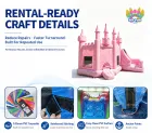 Commercial Pink Jumping House Inflatable Bouncer Combo Jumper for Event Rental Inflatable Play Bouncing House with Slide