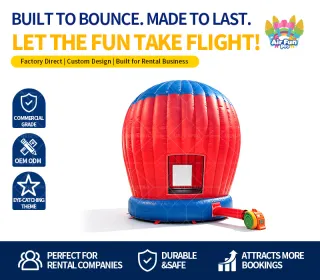 Hot Air Balloon Themed Inflatable Bounce House | Commercial Rental Grade Jumper