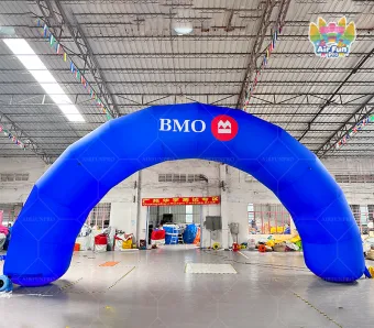 Outdoor Customized Inflatable Archway Gateway Graduation, Anniversary Event Decoration Advertising Pvc Inflatable Blue Arch