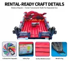 Commercial Mechanical Rodeo Bull Ride Machine With Inflatable Safety Arena Mat For Event Rental