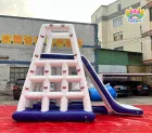Inflatable Water Tower Climb Slide | Commercial Floating Water Jungle Gym For Lake Sea Water Park