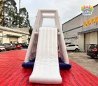 Inflatable Water Tower Climb Slide | Commercial Floating Water Jungle Gym For Lake Sea Water Park