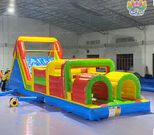Commercial Grade PVC Kids Play Inflatable Bouncy Obstacle Course Challenge Outdoor for Kids