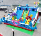 Commercial Party Inflatable Bouncer Marine World Themed Bounce House Slide Combo for Kids Inflatable Bouncy Jumping Castle