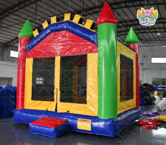 Classic Primary‑Color Inflatable Castle Bounce House | Commercial Standard Bouncy Jumper