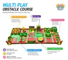 OEM ODM Custom Giant Inflatable Play Park Commercial Inflatable Fun City Kids Inflatable Playground with Slide Maze Obstacle Course for Amusement Park Rental Business